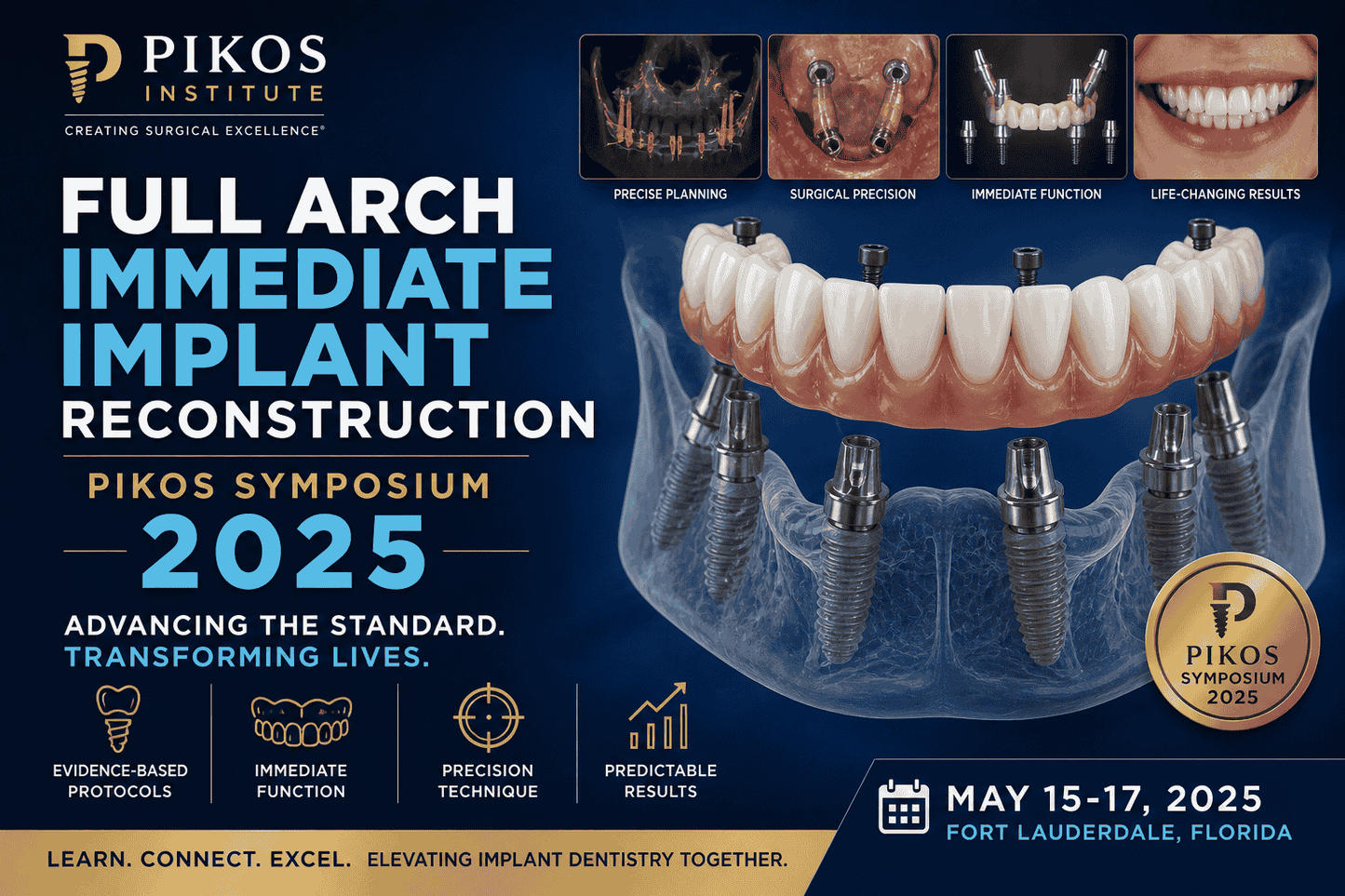 Pikos Institute Full Arch Immediate Implant Reconstruction Pikos Symposium 2025