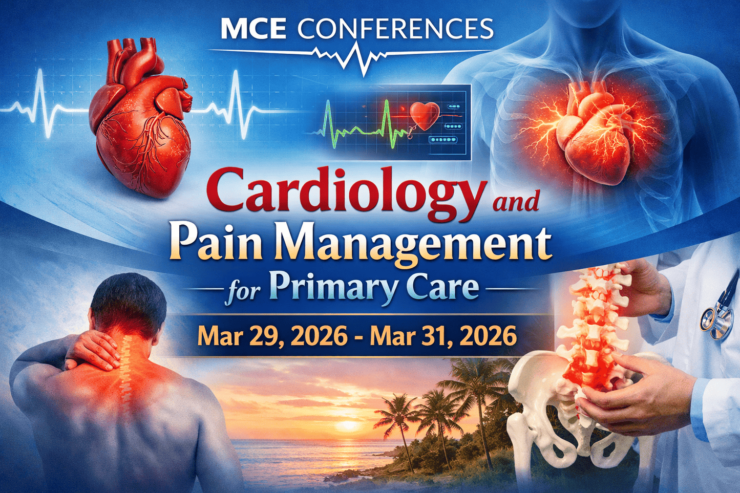 MCE Conferences Cardiology and Pain Management for Primary Care Mar 29, 2026 – Mar 31, 2026