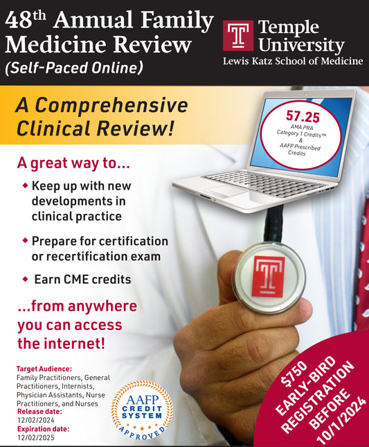 Temple University 48th Annual Family Medicine Review 2024